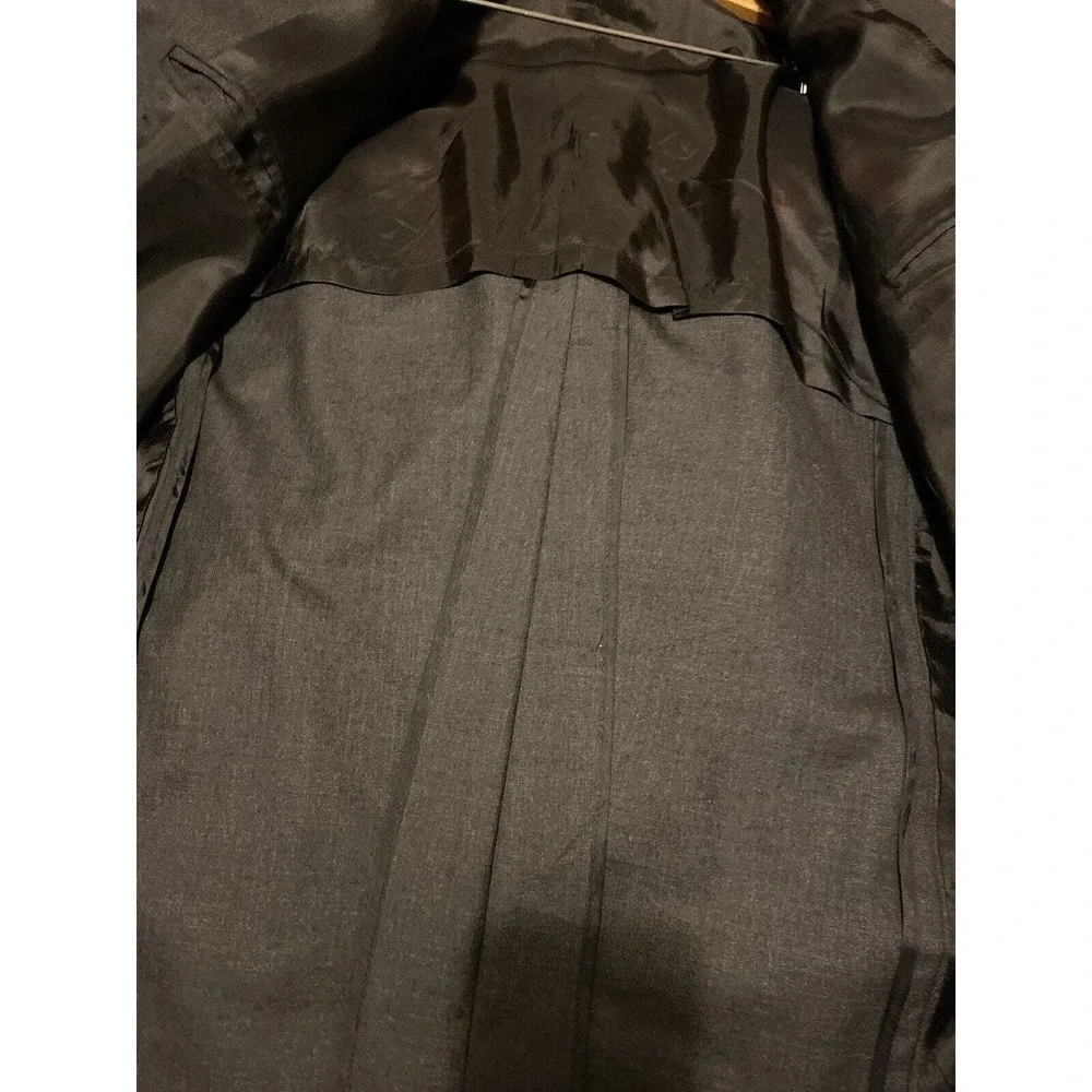 J. Crew 100 Percent wool 3 button blazer coat Dark Gray size Large